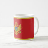Montenegro-Flagge Kaffeetasse (VorderseiteRechts)