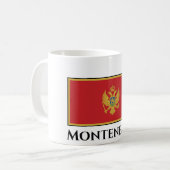 Montenegro-Flagge Kaffeetasse (Vorderseite Links)