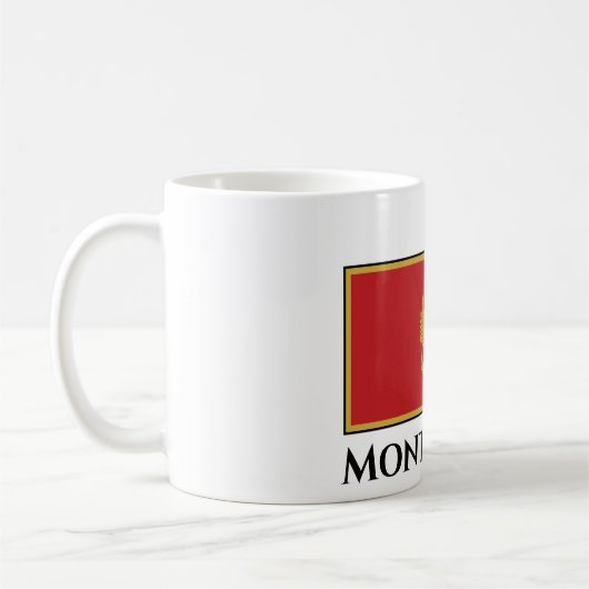 Montenegro-Flagge Kaffeetasse (Links)