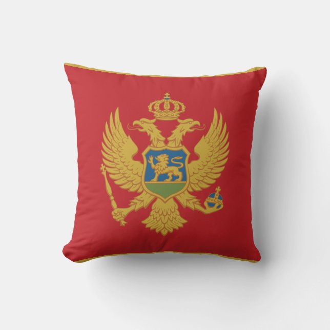 Montenegro-Flagge Kissen (Vorderseite)