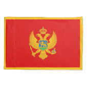 Montenegro-Flagge Kissenbezug (Rückseite)