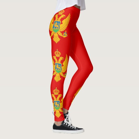 Montenegro-Flagge Leggings (Rechts)