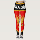 Montenegro-Flagge Leggings (Vorderseite)