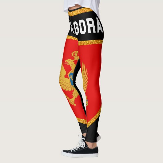 Montenegro-Flagge Leggings (Links)