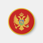Montenegro-Flagge Magnet (Vorne)