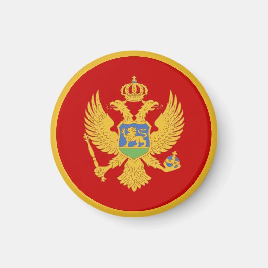 Montenegro-Flagge Magnet (Vorne)