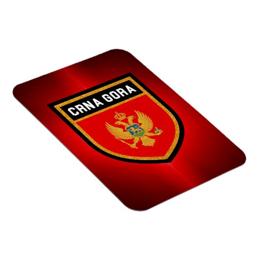 Montenegro-Flagge Magnet (Rechte Seite)