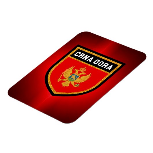 Montenegro-Flagge Magnet (Linke Seite)