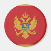 Montenegro-Flagge Magnet (Vorne)