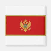 Montenegro-Flagge Magnet (Vorne)