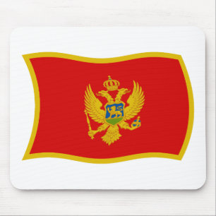 Montenegro-Flagge-Mauspad Mousepad