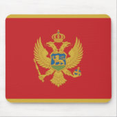 Montenegro-Flagge Mousepad (Vorne)