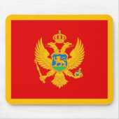 Montenegro-Flagge Mousepad (Vorne)