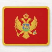 Montenegro-Flagge Mousepad (Vorne)