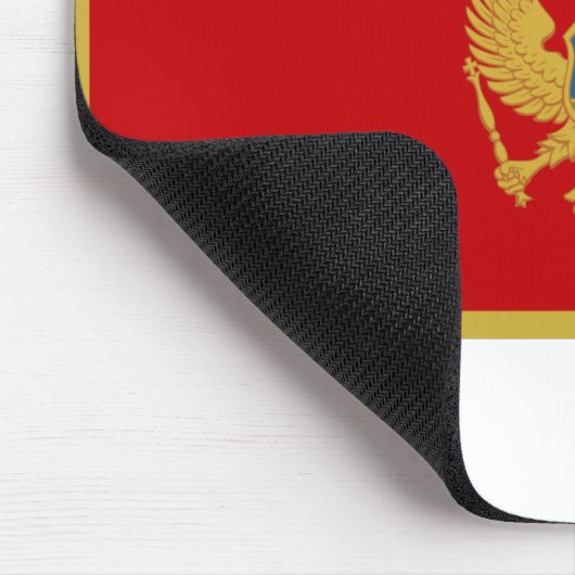 Montenegro-Flagge Mousepad (Ecke)