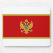 Montenegro-Flagge Mousepad (Vorne)