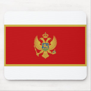 Montenegro-Flagge Mousepad