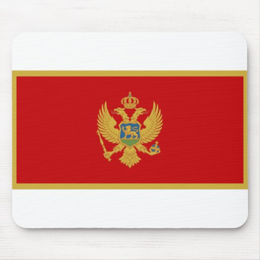 Montenegro-Flagge Mousepad (Vorne)