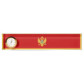 Montenegro-Flagge Namensplakette (Vorderseite)