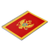 Montenegro-Flagge Notizblock (Linke Seite)