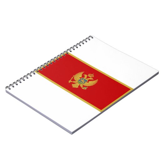 Montenegro-Flagge Notizblock (Linke Seite)
