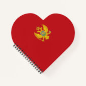 Montenegro-Flagge Notizblock (Vorderseite)