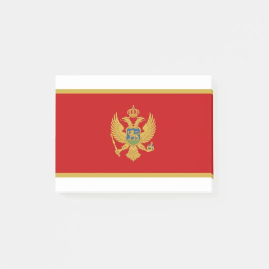 Montenegro-Flagge Post-it Klebezettel (Vorderseite)