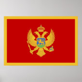Montenegro-Flagge Poster (Vorne)