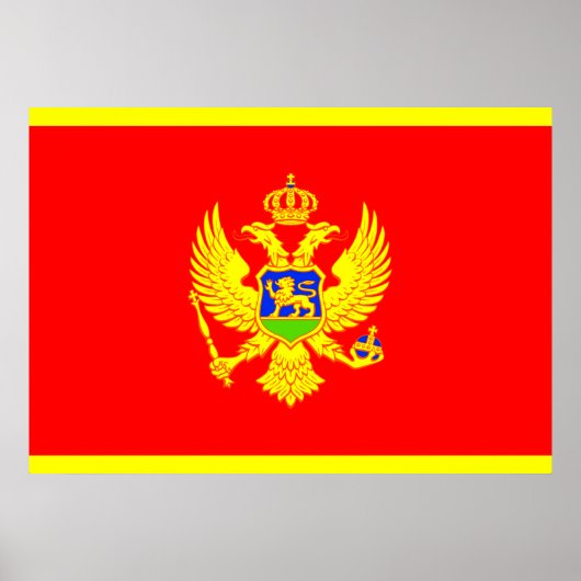 Montenegro-Flagge Poster (Vorne)