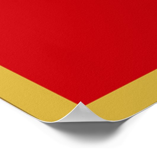 Montenegro-Flagge Poster (Ecke)