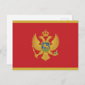 Montenegro-Flagge Postkarte (Vorne/Hinten)