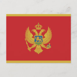 Montenegro-Flagge Postkarte