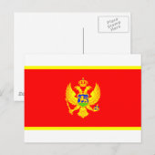 Montenegro-Flagge Postkarte (Vorne/Hinten)