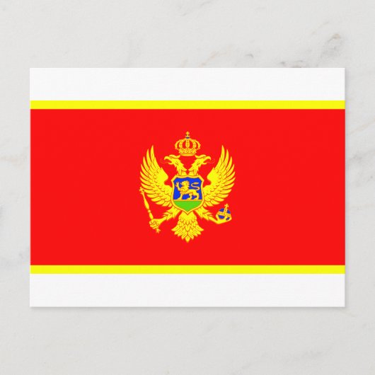 Montenegro-Flagge Postkarte (Vorderseite)