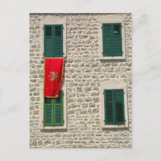 Montenegro-Flagge Postkarte