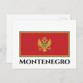 Montenegro-Flagge Postkarte (Vorne/Hinten)
