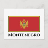 Montenegro-Flagge Postkarte (Vorderseite)