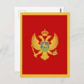 Montenegro-Flagge Postkarte (Vorne/Hinten)
