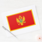 Montenegro-Flagge Rechteckiger Aufkleber (Umschlag)