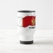 Montenegro-Flagge Reisebecher (Mittel)