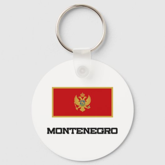 Montenegro-Flagge Schlüsselanhänger (Vorderseite)