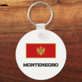 Montenegro-Flagge Schlüsselanhänger (Vorderseite)
