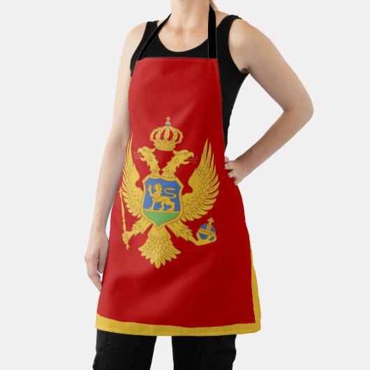 Montenegro-Flagge Schürze (InSitu)