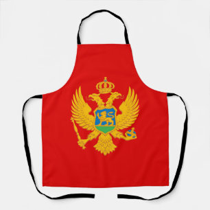 Montenegro-Flagge Schürze