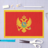 Montenegro-Flagge Seidenpapier (Handwerk)