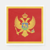 Montenegro-Flagge Serviette (Vorderseite)