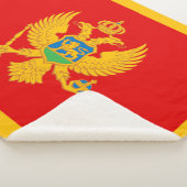 Montenegro-Flagge Sherpadecke (3/4)