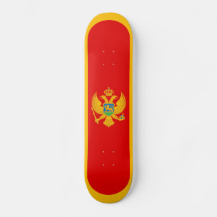 Montenegro-Flagge Skateboard