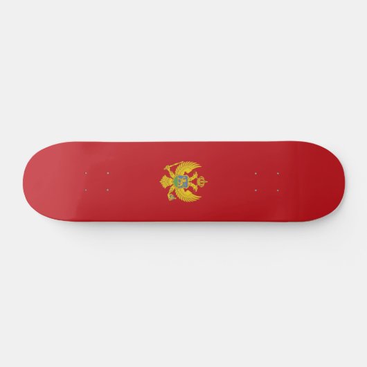 Montenegro-Flagge Skateboard (Horizontal)