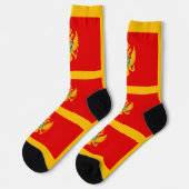 Montenegro-Flagge Socken (Linkes Detail)